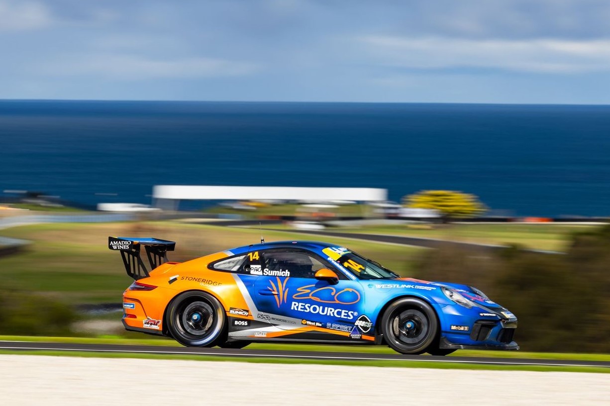 Caleb Sumich #14 racing at Phillip Island Circuit 2024