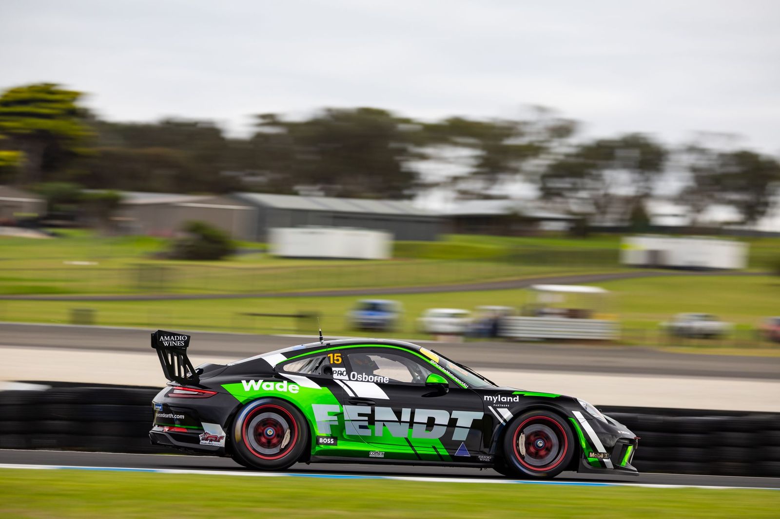 Clay Osborne #15 racing at Phillip Island Circuit 2024