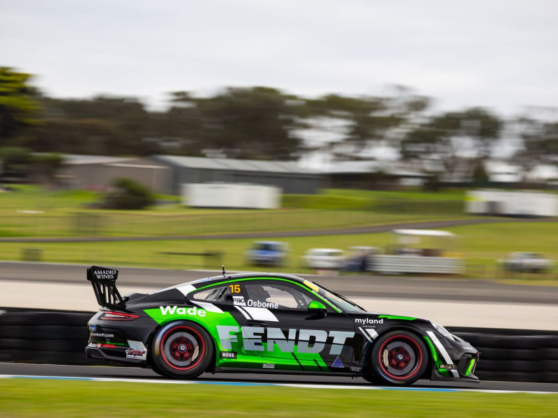 Clay Osborne #15 racing at Phillip Island Circuit 2024