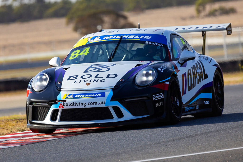 Brett Boulton with McElrea Racing in the Porsche Michelin Sprint Challenge at The Bend 2024