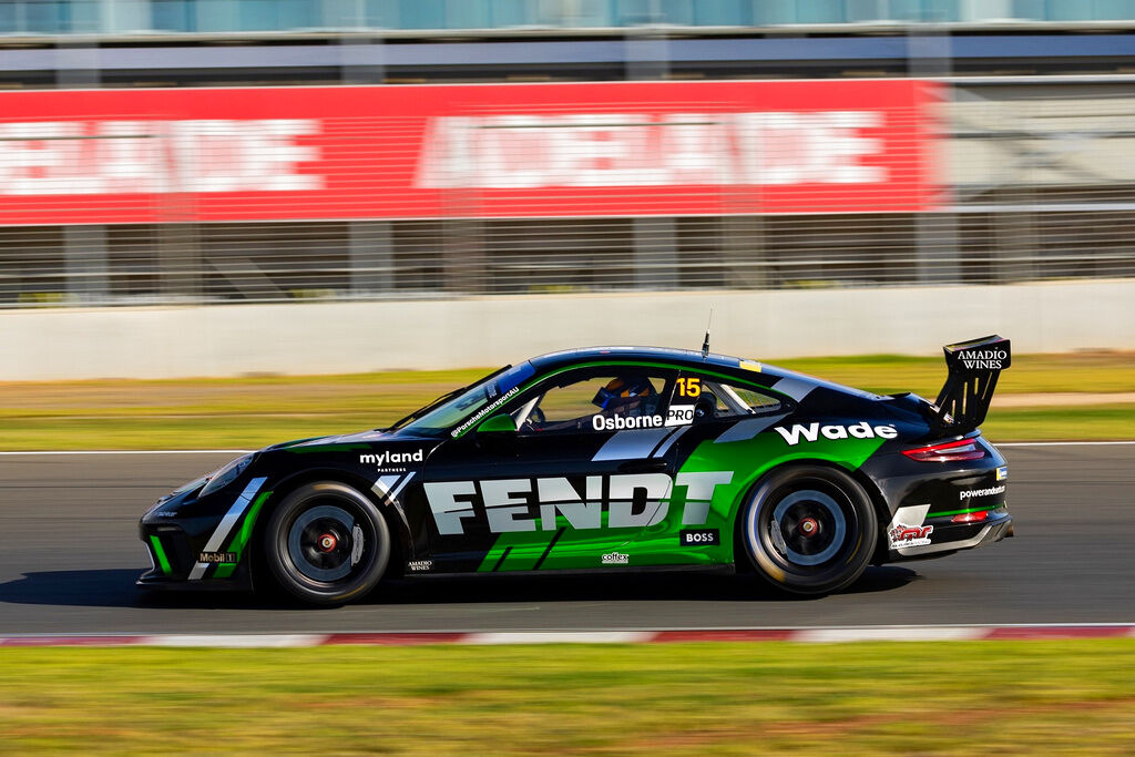 Clay Osborne with McElrea Racing in the Porsche Michelin Sprint Challenge at The Bend 2024