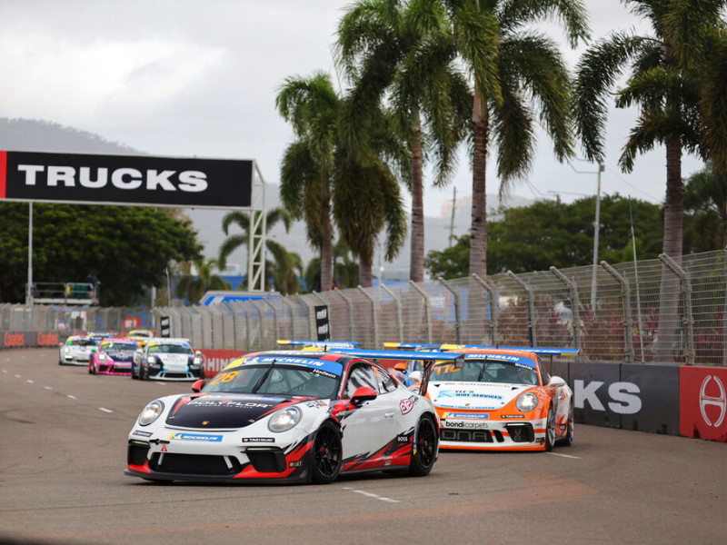 Ayrton Hodson #28 racing at Townsville Street Circuit 2024