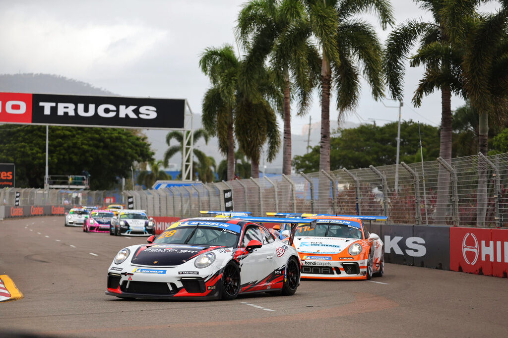 Ayrton Hodson #28 racing at Townsville Street Circuit 2024