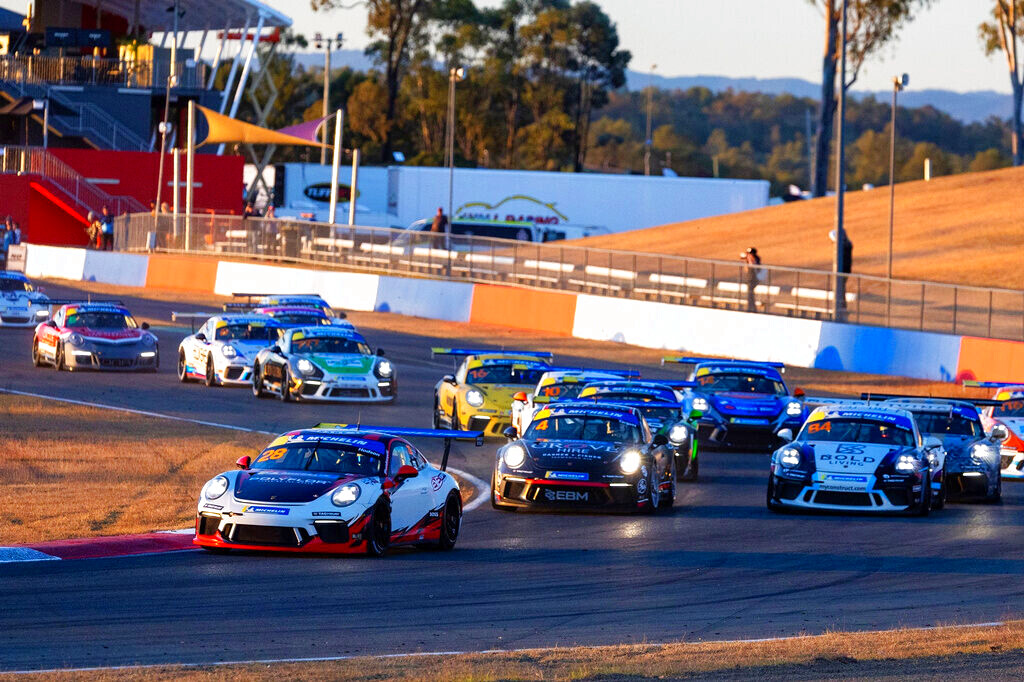 Ayrton Hodson with McElrea Racing in the Porsche Michelin Sprint Challenge at Queensland Raceway 2024