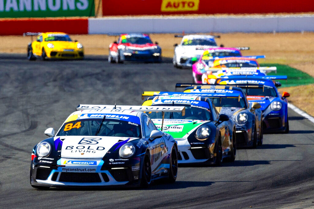 Brett Boulton with McElrea Racing in the Porsche Michelin Sprint Challenge at Queensland Raceway 2024