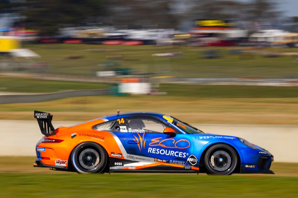 Caleb Sumich with McElrea Racing in the Porsche Michelin Sprint Challenge at Symmons Plains Raceway 2024