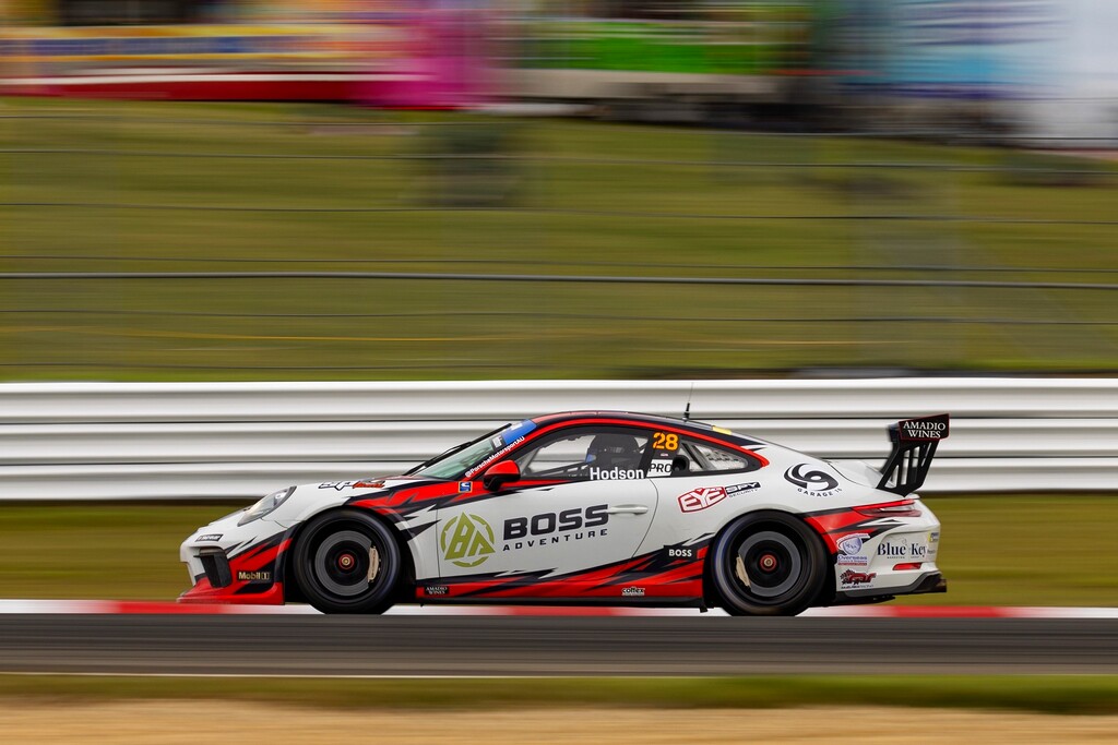 Ayrton Hodson with McElrea Racing in the Porsche Michelin Sprint Challenge at Symmons Plains Raceway 2024