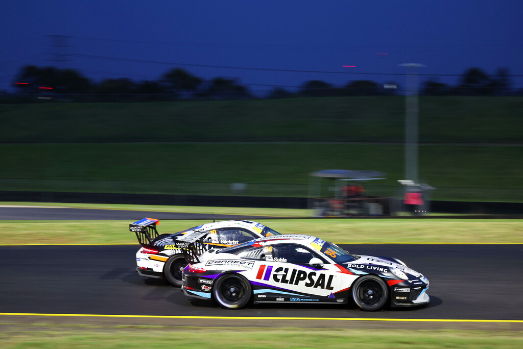 Ryan Suhle with McElrea Racing in the Porsche Michelin Sprint Challenge at Sydney Motorsport Park 2024