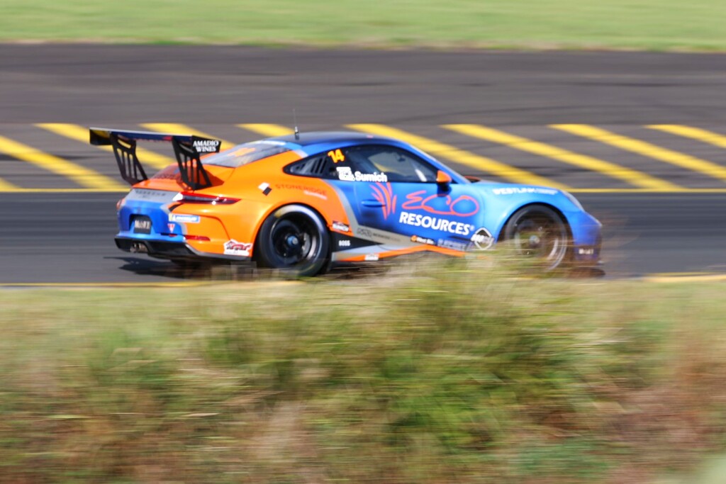 Caleb Sumich #14 racing at Sydney Motorsport Park 2024
