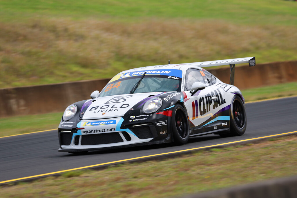 Ryan Suhle with McElrea Racing in the Porsche Michelin Sprint Challenge at Sydney Motorsport Park 2024