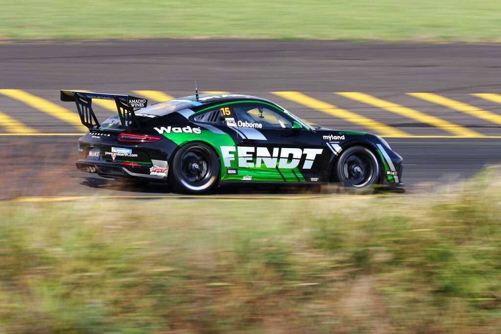 Clay Osborne #15 racing at Sydney Motorsport Park 2024