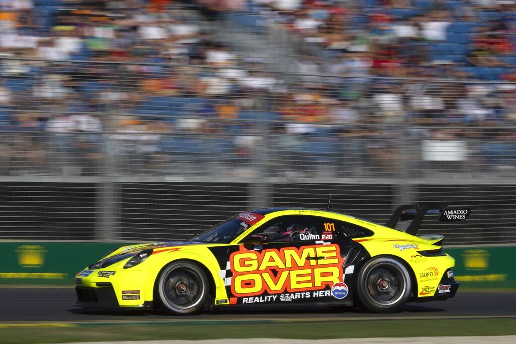 Ryder Quinn with McElrea Racing in the Porsche Carrera Cup Australia at the Australian Grand Prix 2024