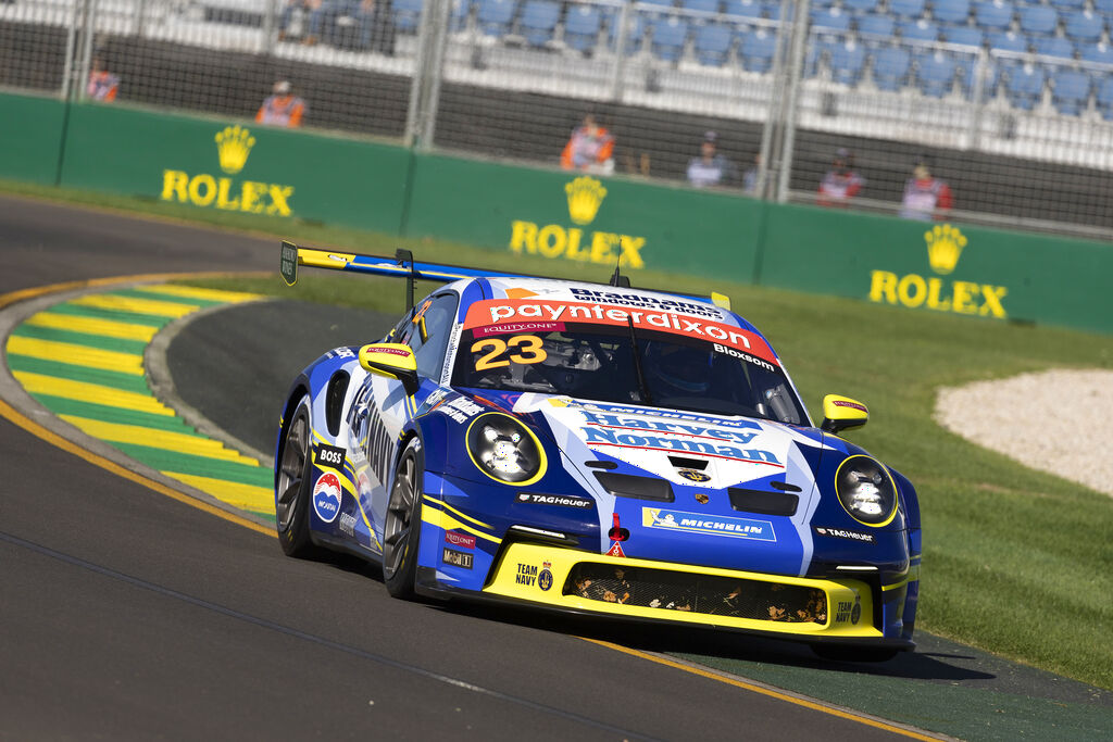 Lockie Bloxsom with McElrea Racing in the Porsche Carrera Cup Australia at the Australian Grand Prix 2024