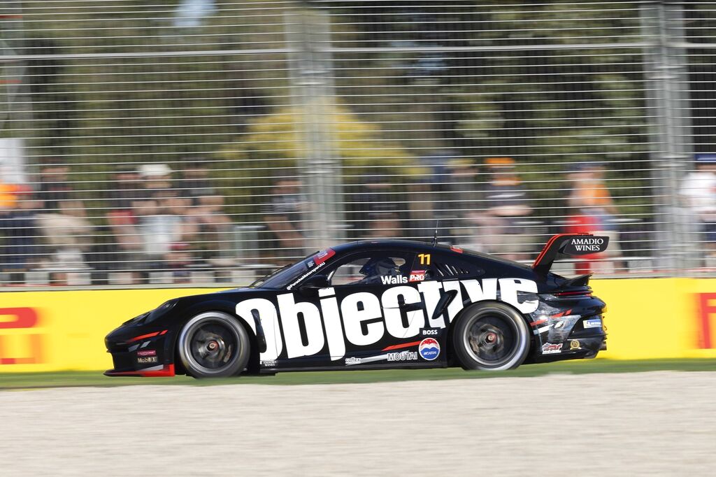 Jackson Walls with McElrea Racing in the Porsche Carrera Cup Australia at the Australian Grand Prix 2024