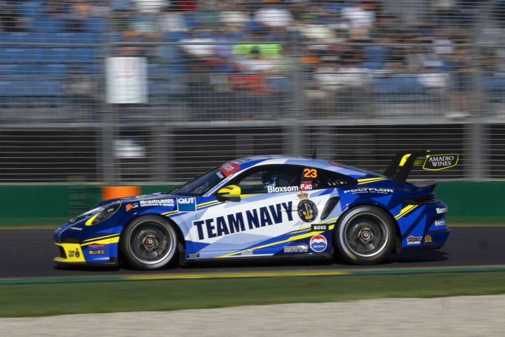 Lockie Bloxsom #23 racing at Australian Grand Prix 2024