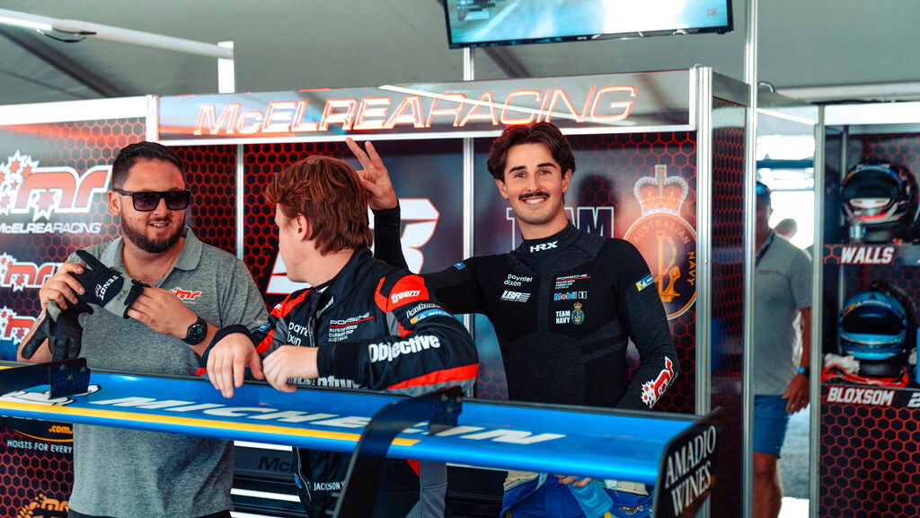 McElrea Racing drivers and crew at Hidden Valley Raceway 2024