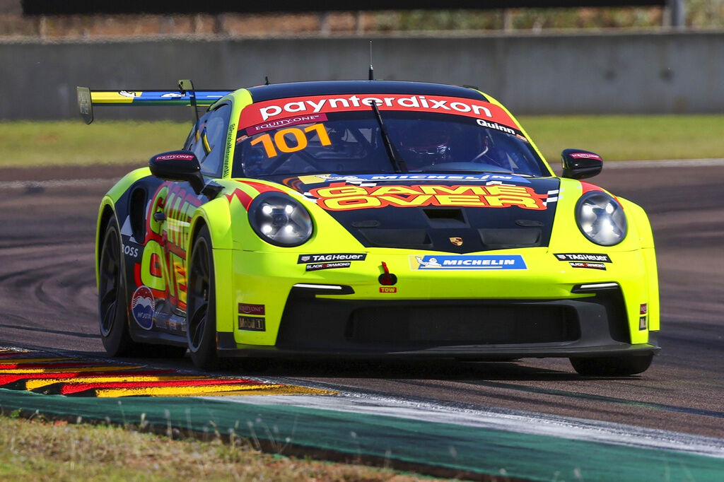 Ryder Quinn with McElrea Racing in the Porsche Carrera Cup Australia at Hidden Valley Darwin 2024