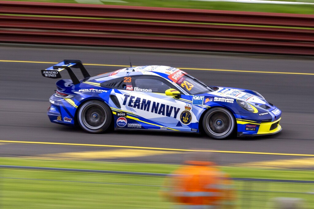 Lockie Bloxsom with McElrea Racing in the Porsche Carrera Cup Australia at Sandown 500 2024