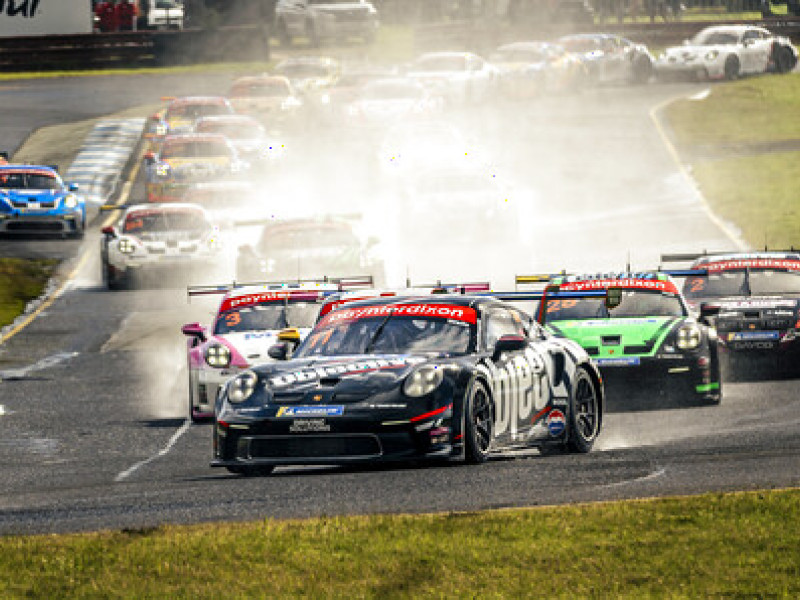 McElrea Racing drivers at Sandown International Raceway 2024