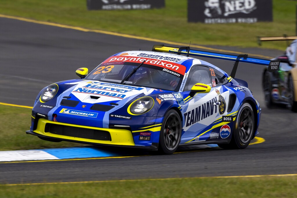 Lockie Bloxsom with McElrea Racing in the Porsche Carrera Cup Australia at Sandown 500 2024