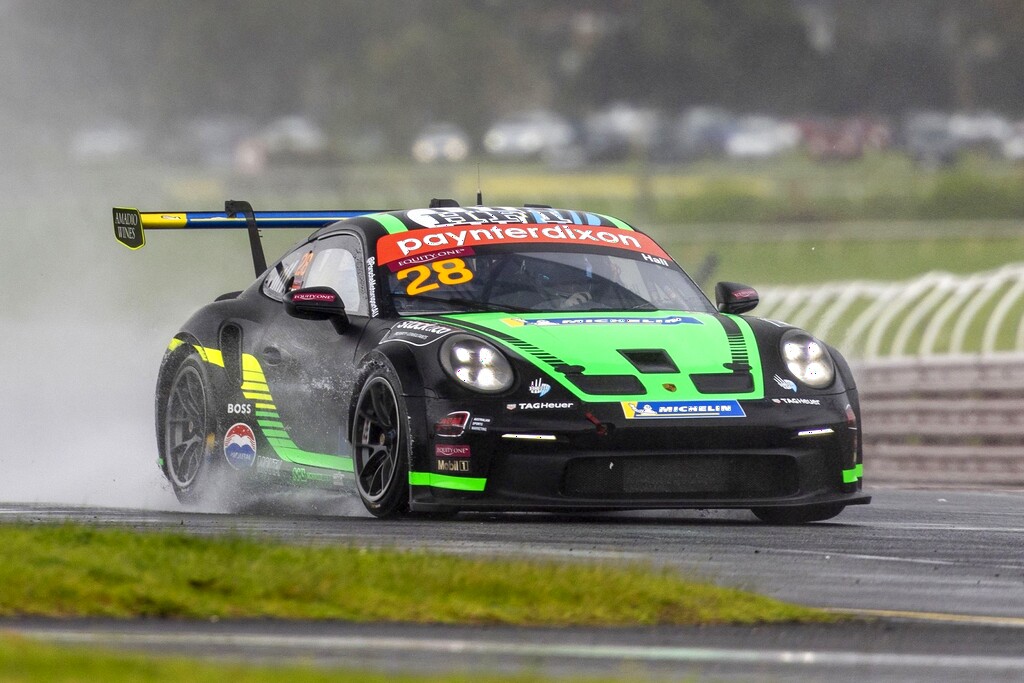Bayley Hall #28 racing at Sandown International Raceway 2024