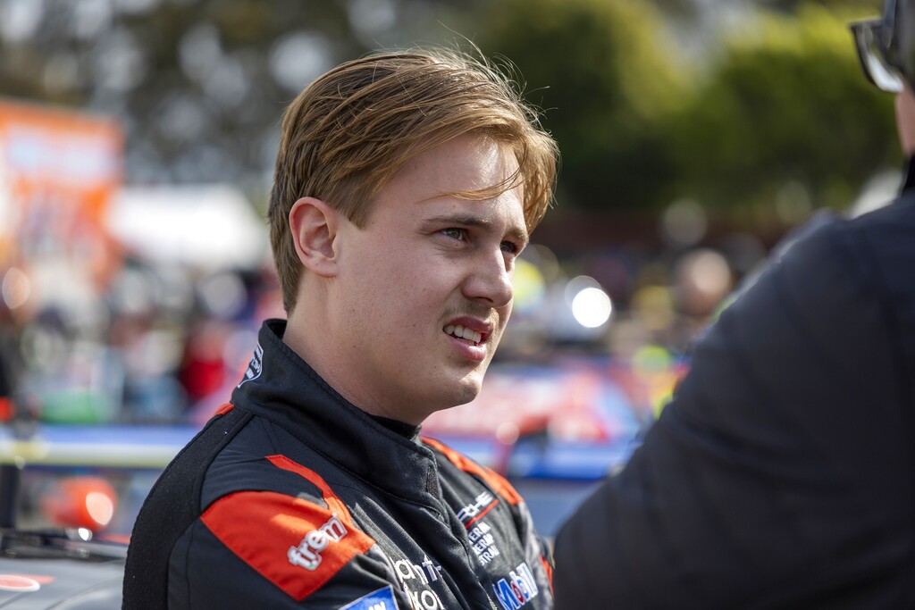 Jackson Walls #11 racing at Sandown International Raceway 2024