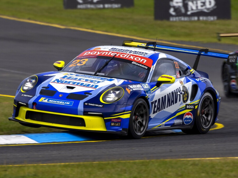 Lockie Bloxsom #23 racing at Sandown International Raceway 2024