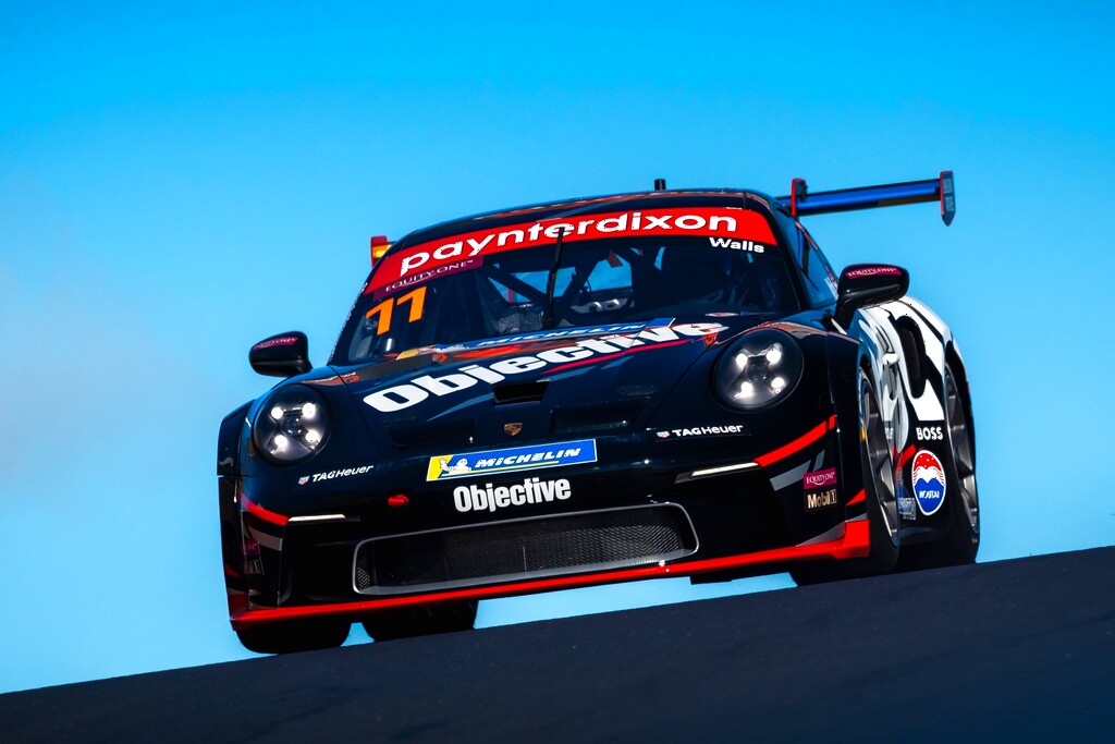 Jackson Walls with McElrea Racing in the Porsche Carrera Cup Australia at the Bathurst 1000 2024