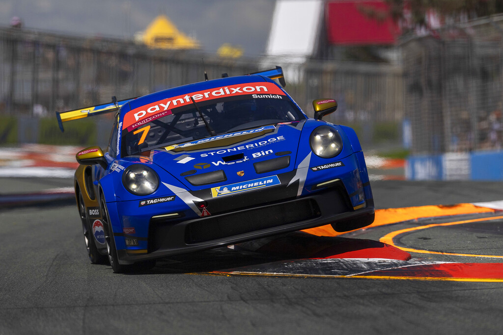 Caleb Sumich with McElrea Racing in the Porsche Carrera Cup Australia at Surfers Paradise 2024