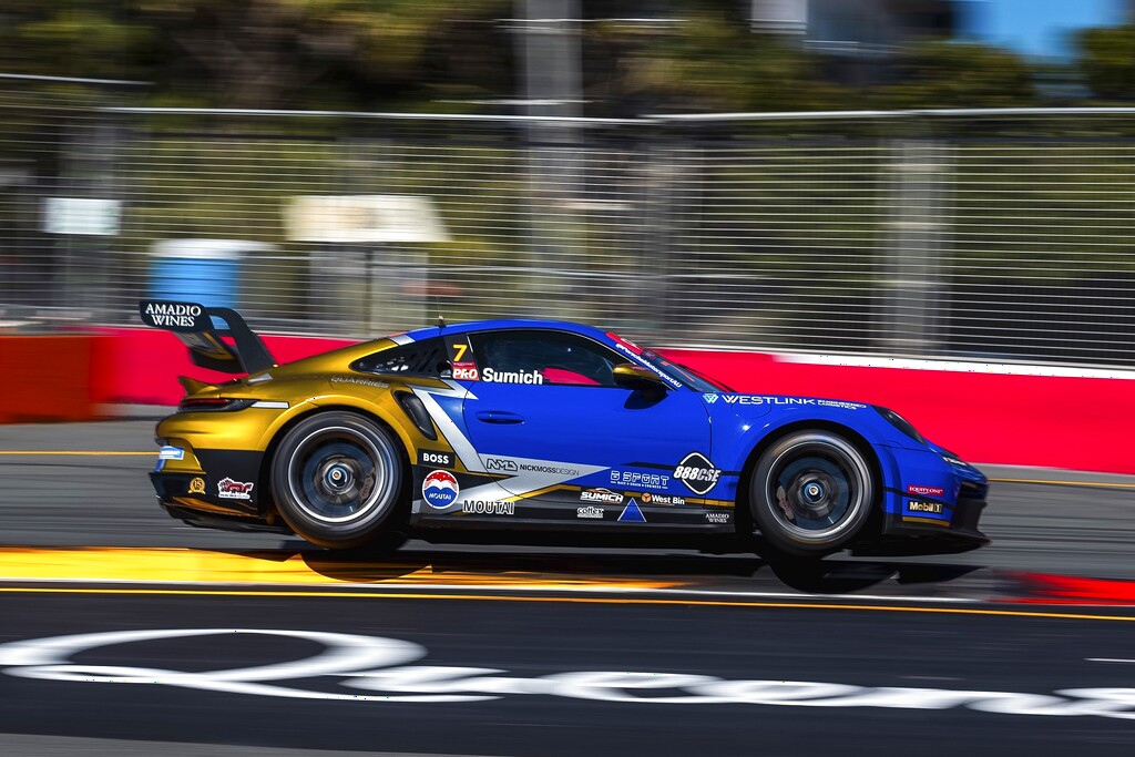 Caleb Sumich with McElrea Racing in the Porsche Carrera Cup Australia at Surfers Paradise 2024