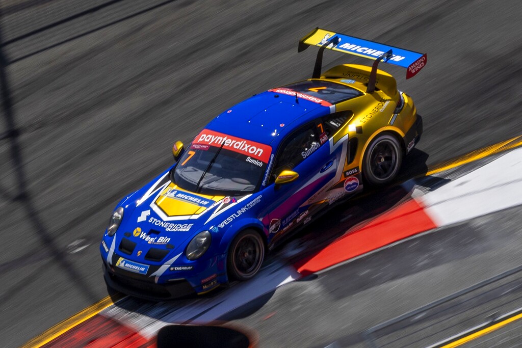 Caleb Sumich with McElrea Racing in the Porsche Carrera Cup Australia at Surfers Paradise 2024