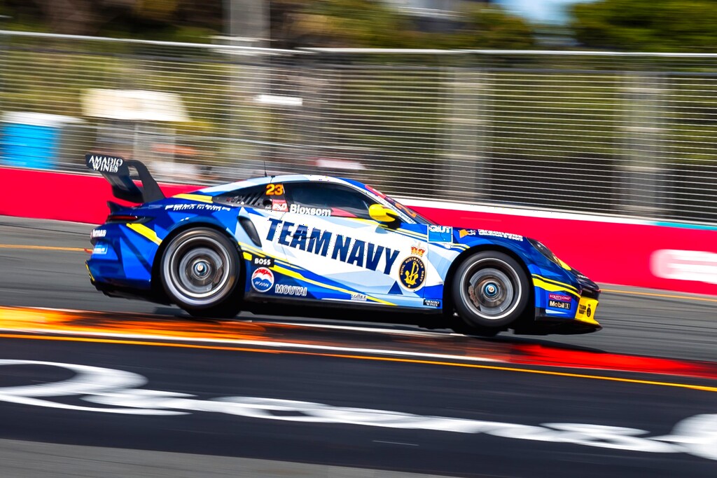 Lockie Bloxsom #23 racing at Surfers Paradise Street Circuit 2024