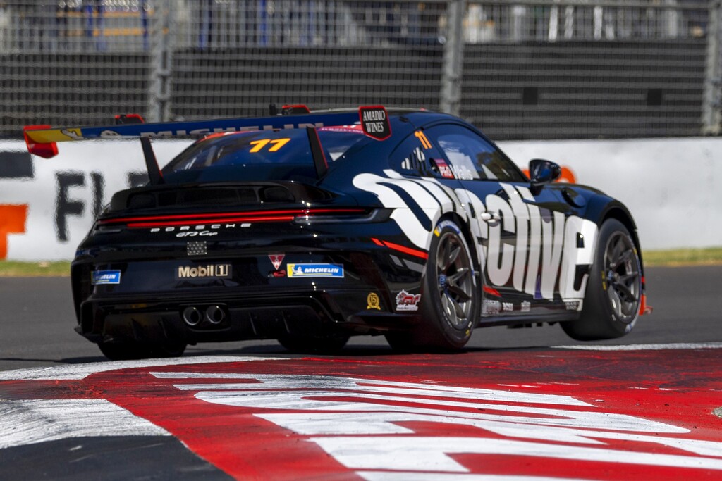 Jackson Walls with McElrea Racing in the Porsche Carrera Cup Australia at the Adelaide 500