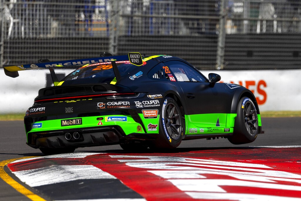 Bayley Hall with McElrea Racing in the Porsche Carrera Cup Australia at the Adelaide 500