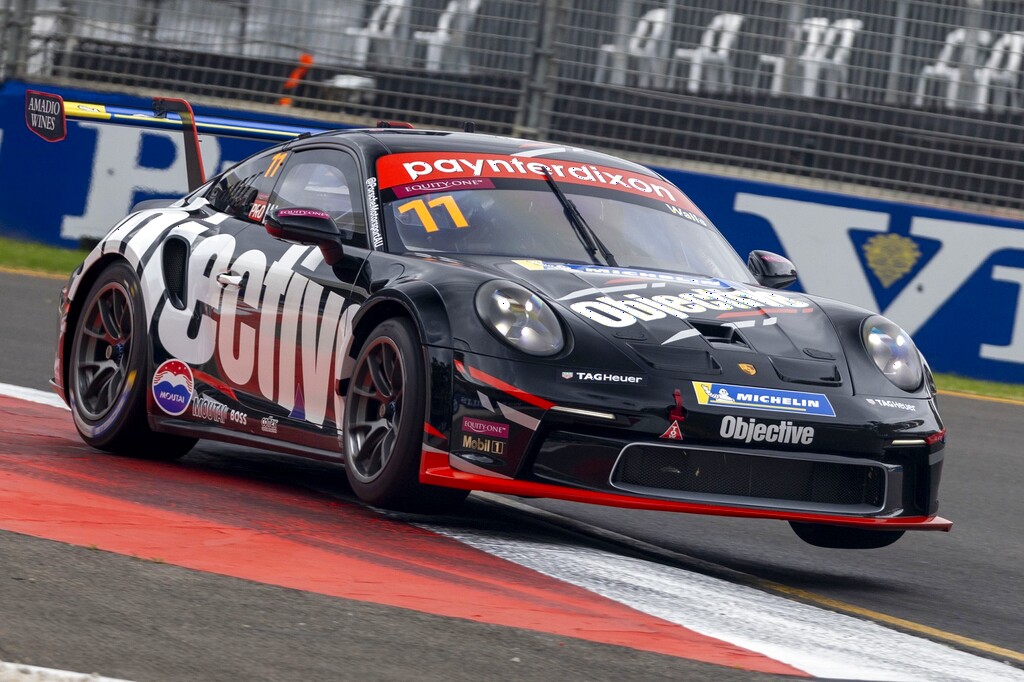 Jackson Walls with McElrea Racing in the Porsche Carrera Cup Australia at the Adelaide 500