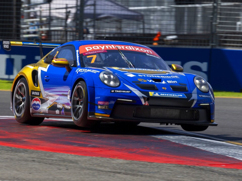 Caleb Sumich #7 racing at Adelaide Street Circuit 2024