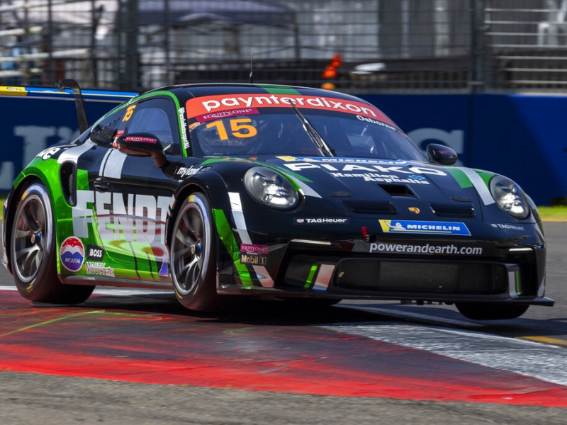 Clay Osborne #15 racing at Adelaide Street Circuit 2024