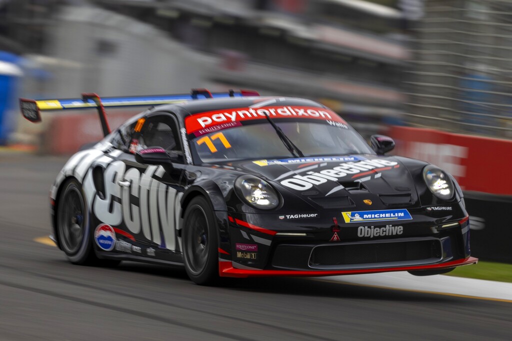 Jackson Walls with McElrea Racing in the Porsche Carrera Cup Australia at the Adelaide 500