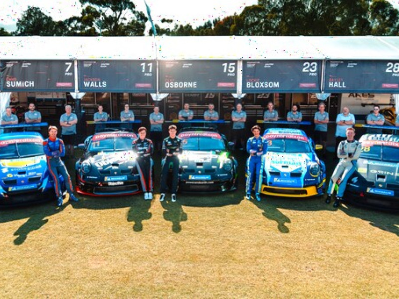 McElrea Racing team and drivers at Adelaide Street Circuit 2024