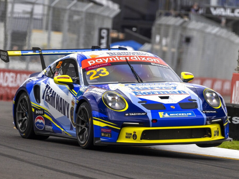 Lockie Bloxsom #23 racing at Adelaide Street Circuit 2024