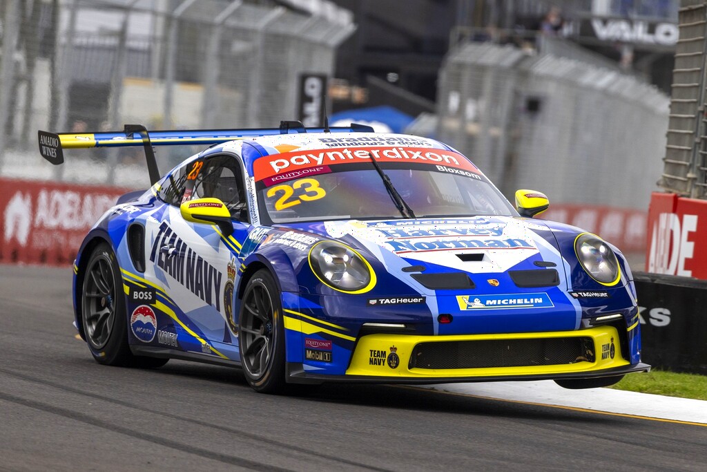 Lockie Bloxsom #23 racing at Adelaide Street Circuit 2024