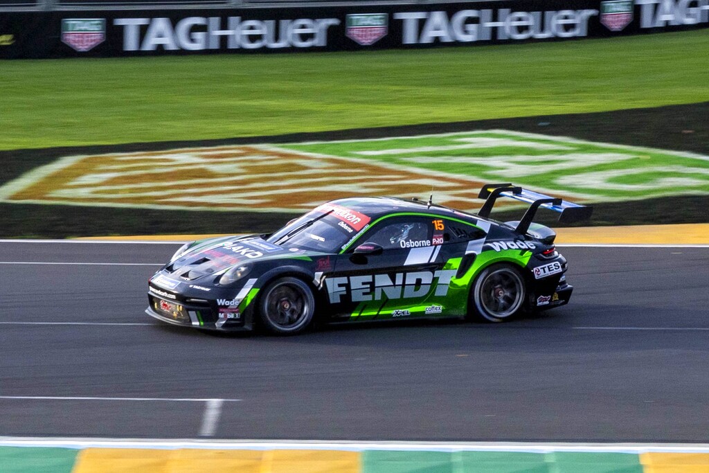 Clay Osborne with McElrea Racing in the Porsche Carrera Cup Australia at the Australian Grand Prix