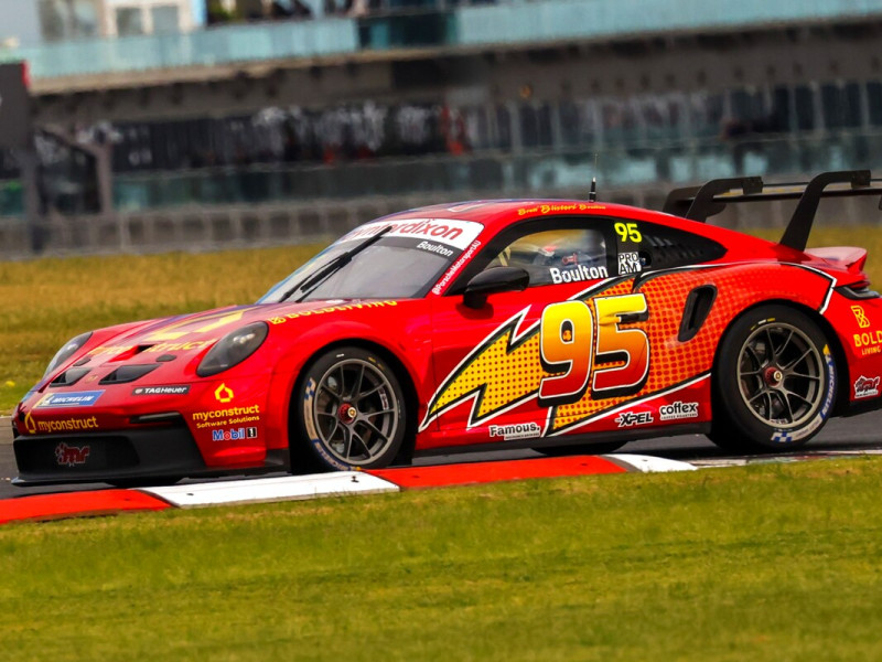Brett Boulton #95 racing at The Bend Motorsport Park 2025