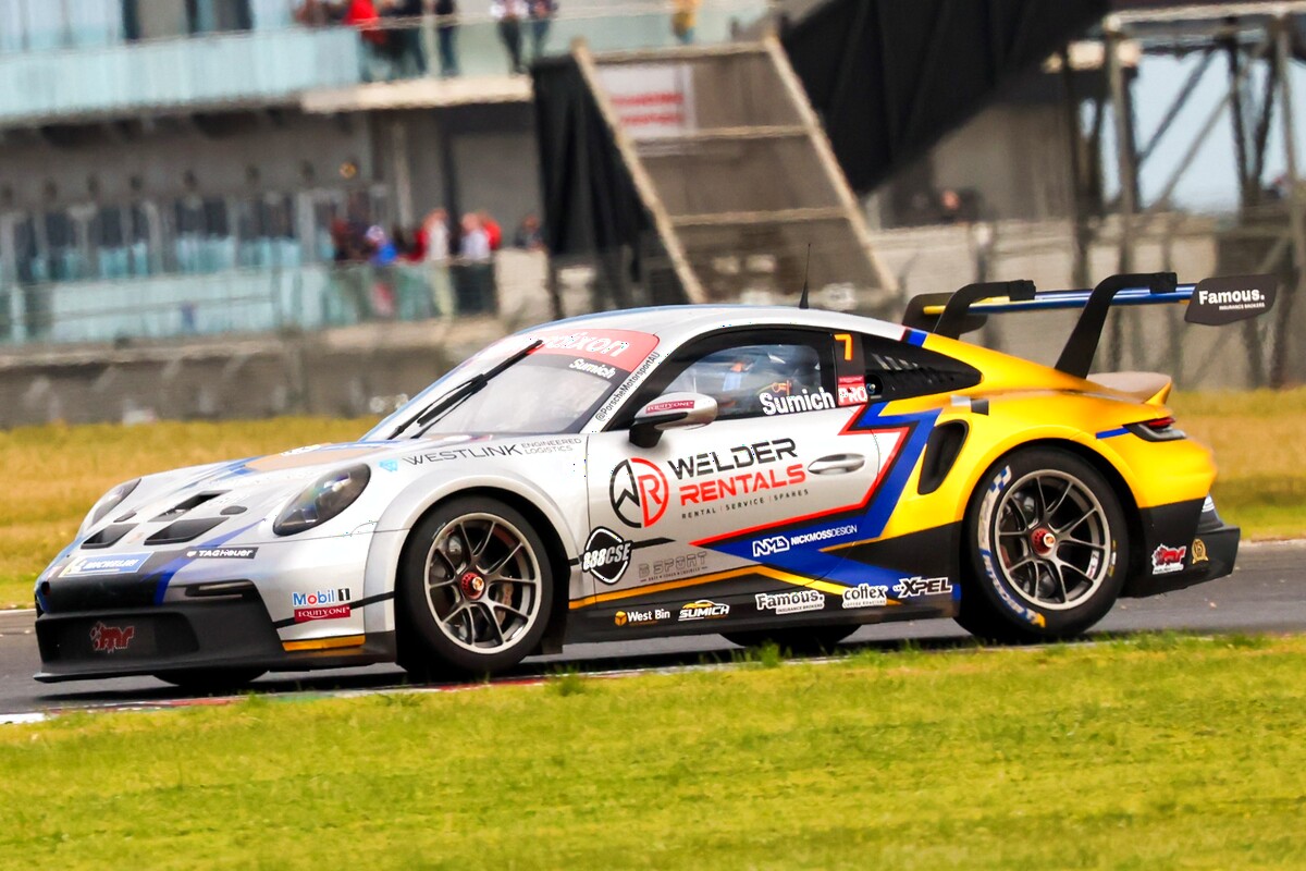 Caleb Sumich #7 racing at The Bend Motorsport Park 2025