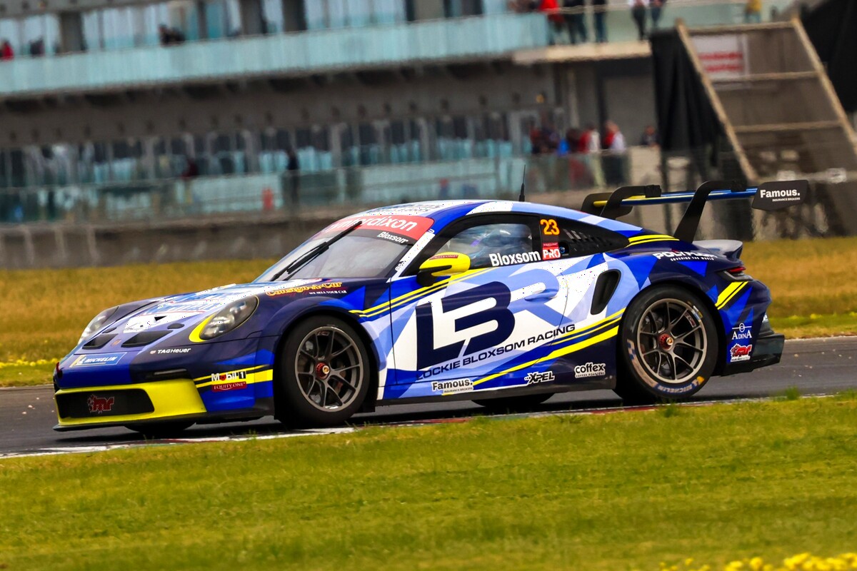 Lockie Bloxsom #23 racing at The Bend Motorsport Park 2025