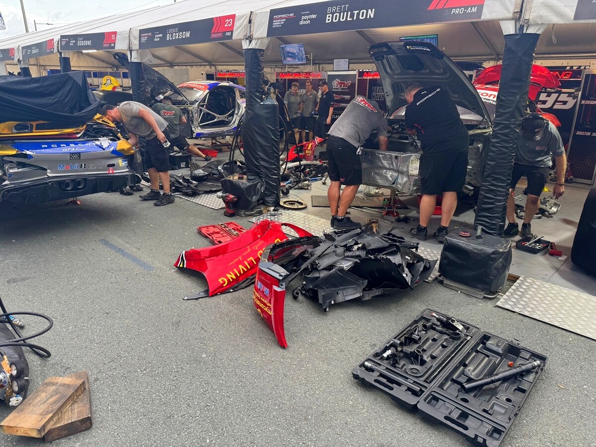 McElrea Racing crew at Surfers Paradise Street Circuit 2025