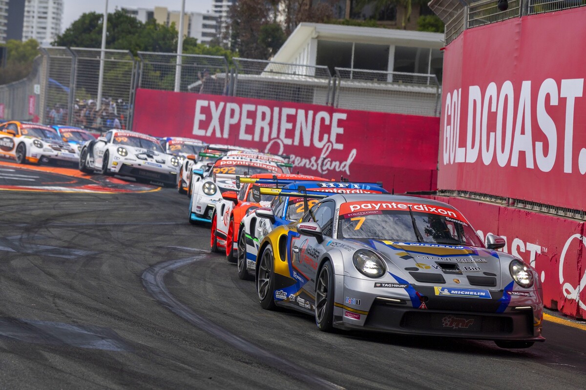 Caleb Sumich #7 racing at Surfers Paradise Street Circuit 2025