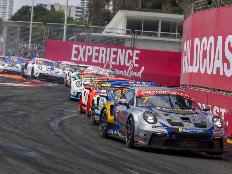 Caleb Sumich #7 racing at Surfers Paradise Street Circuit 2025