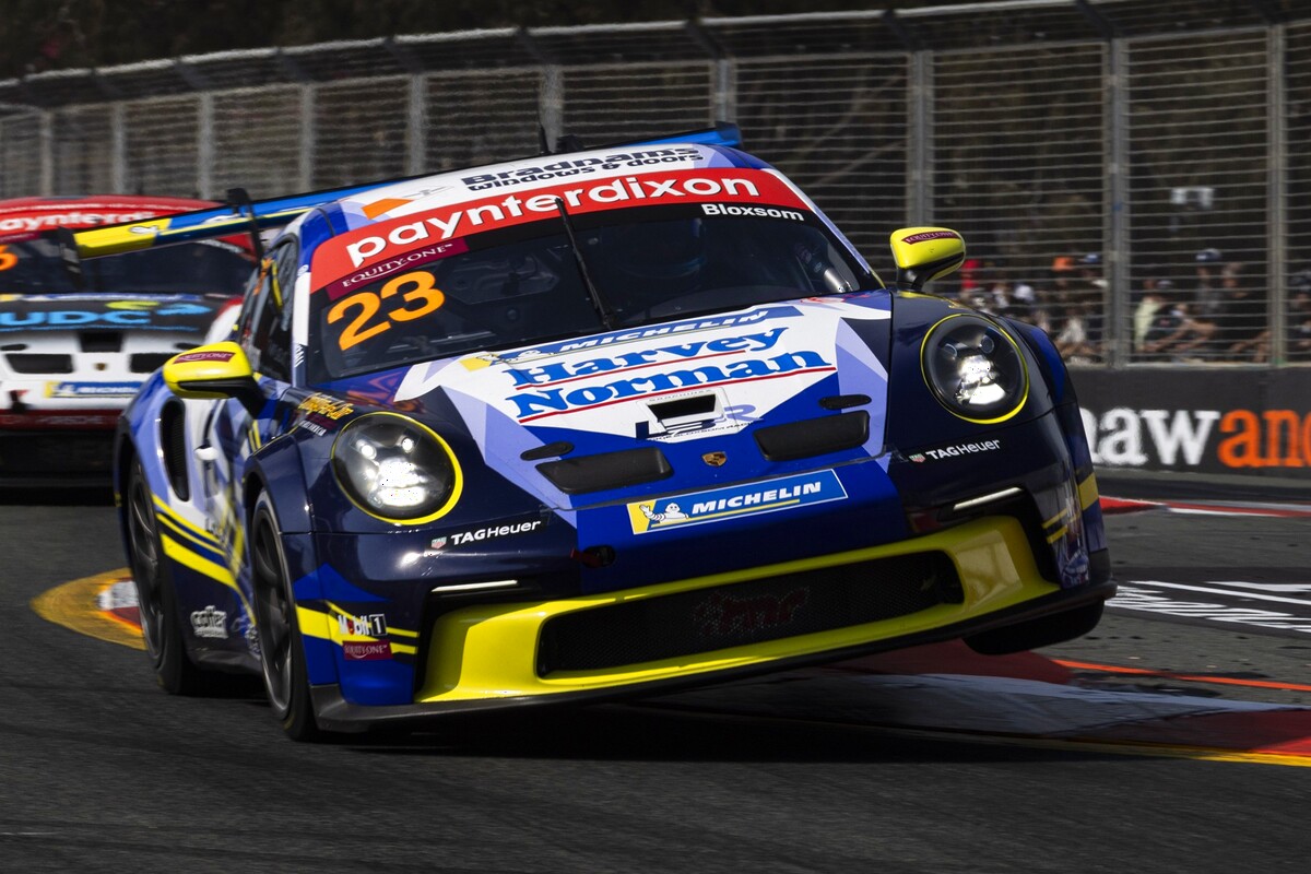 Lockie Bloxsom #23 racing at Surfers Paradise Street Circuit 2025