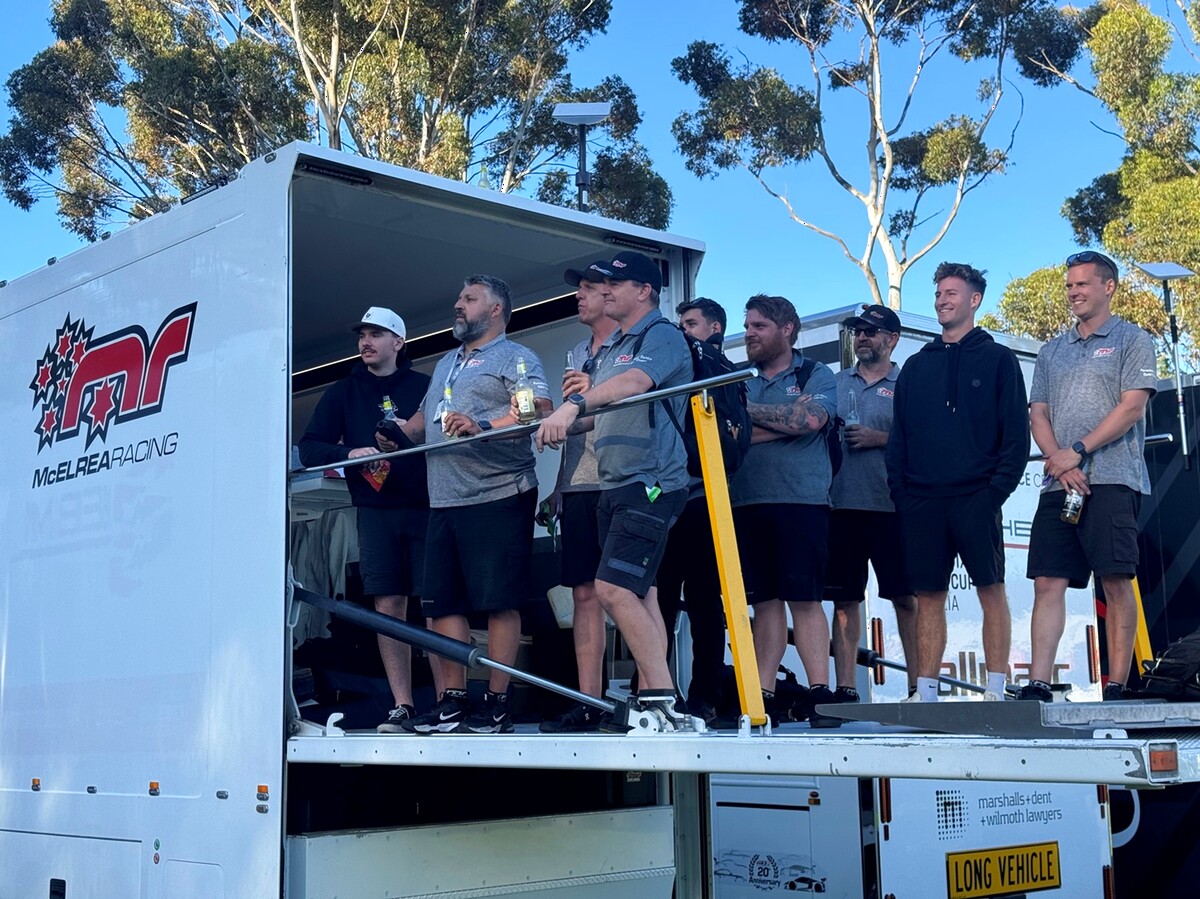McElrea Racing crew at Adelaide Street Circuit 2025